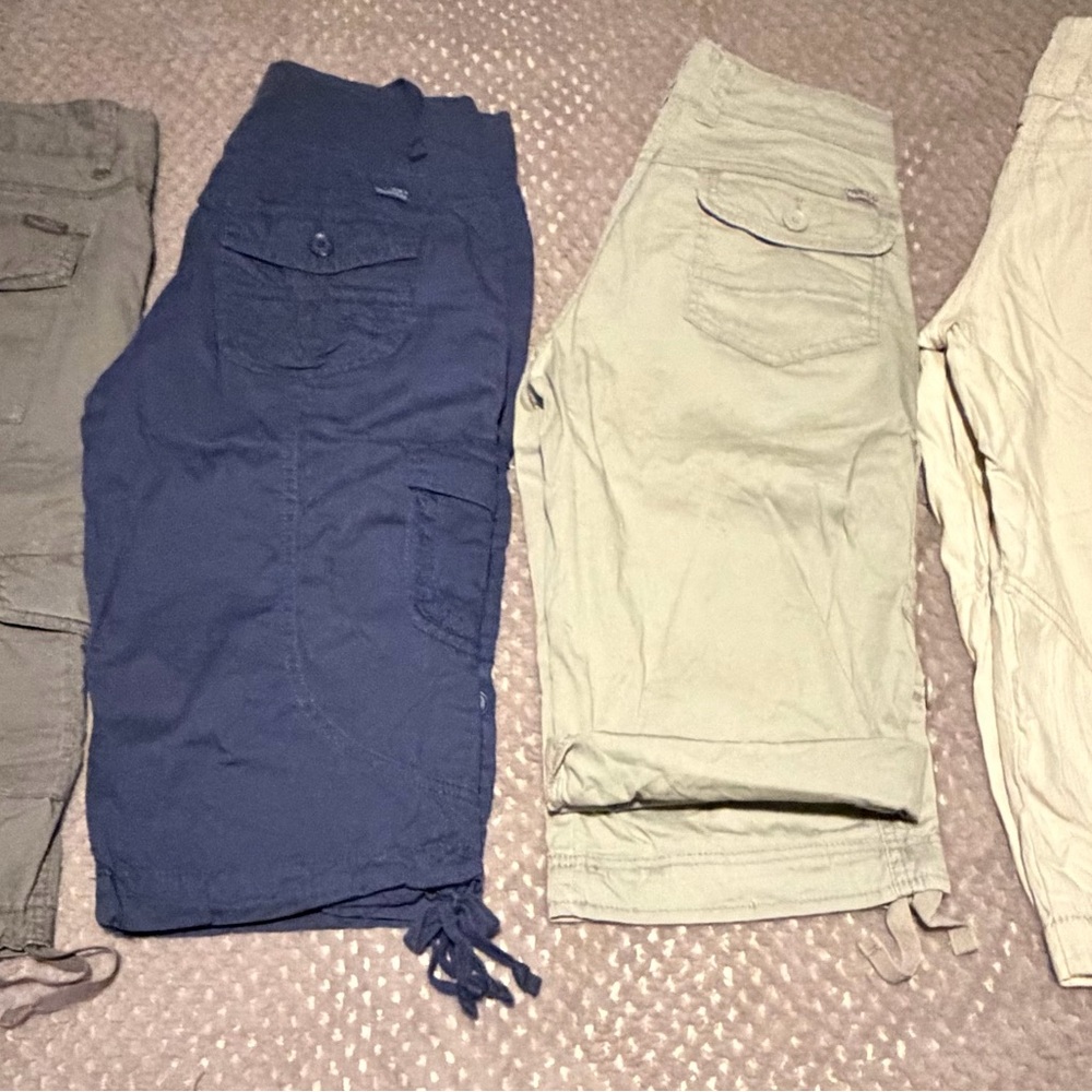UNIONBAY Cargo Capri Pants - Drawstring Hem